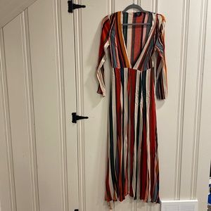 Long sleeve stripe duster kimono 🌅